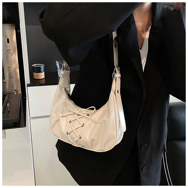 Elegant Lace-Up Bow Shoulder Bag for Women — feature 17