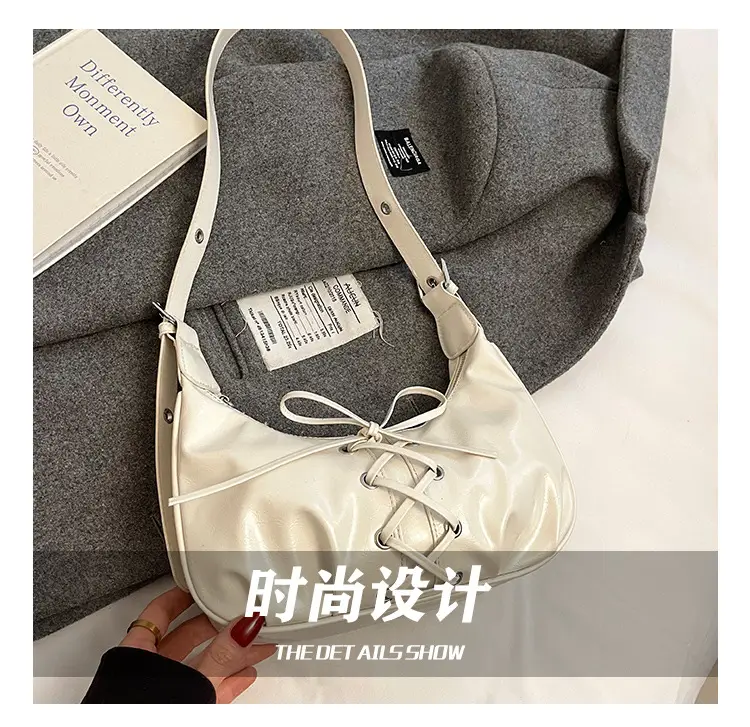 Elegant Lace-Up Bow Shoulder Bag for Women — feature 7