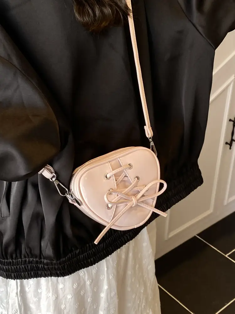 Korean Ins Heart Small Bag for Women Yellow