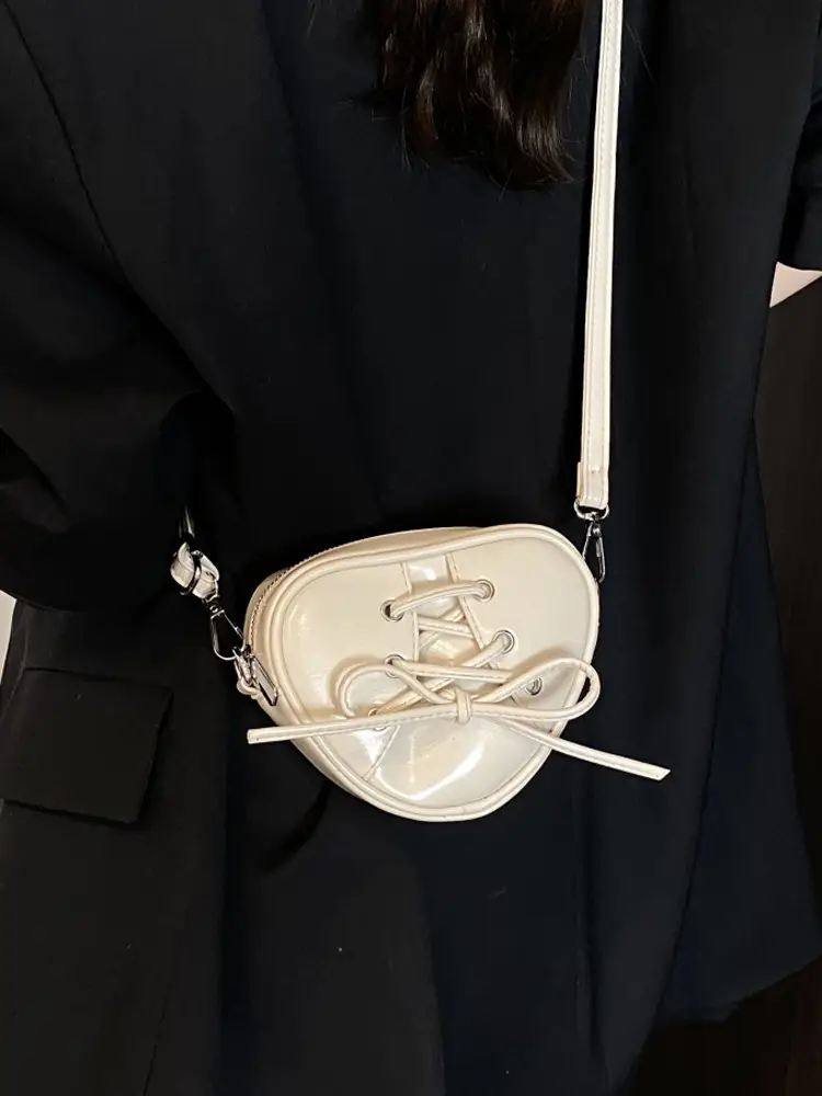 Korean Ins Heart Small Bag for Women Yellow