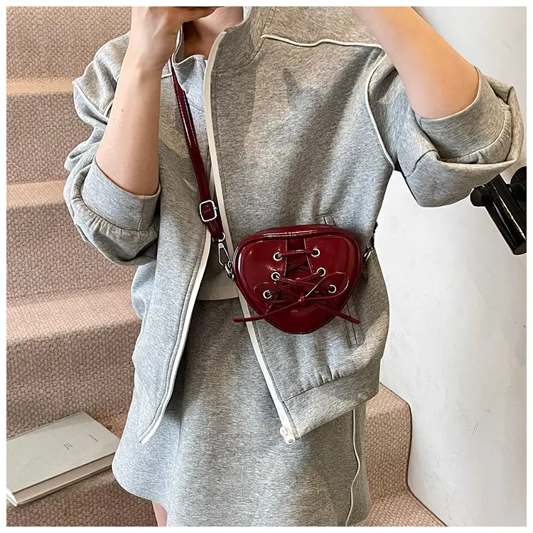 Korean Ins Heart Small Bag for Women Yellow — feature 11