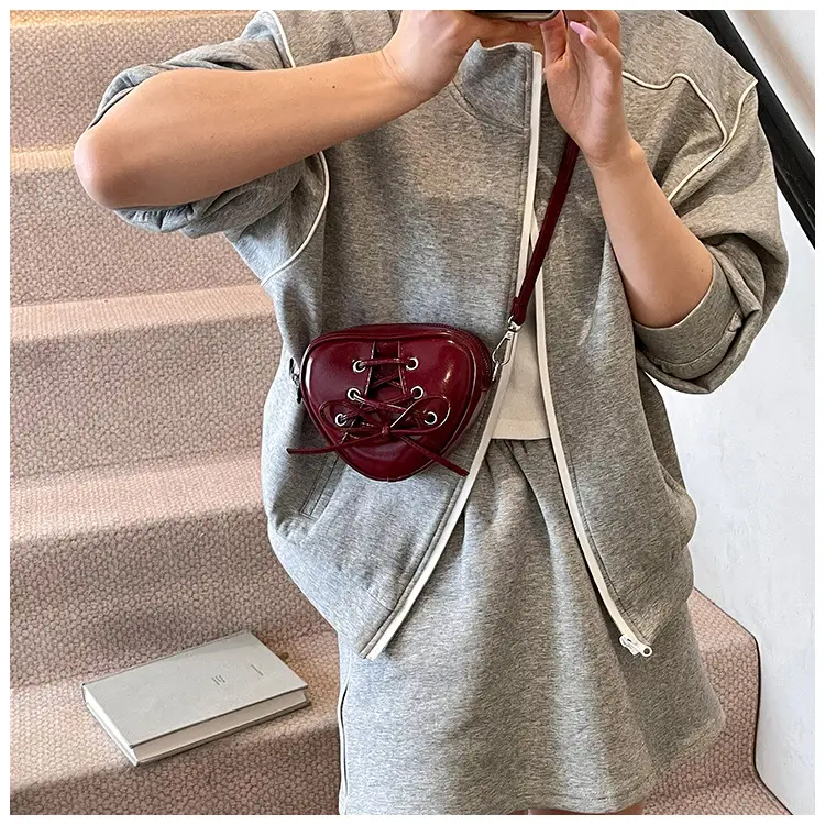 Korean Ins Heart Small Bag for Women Yellow — feature 12