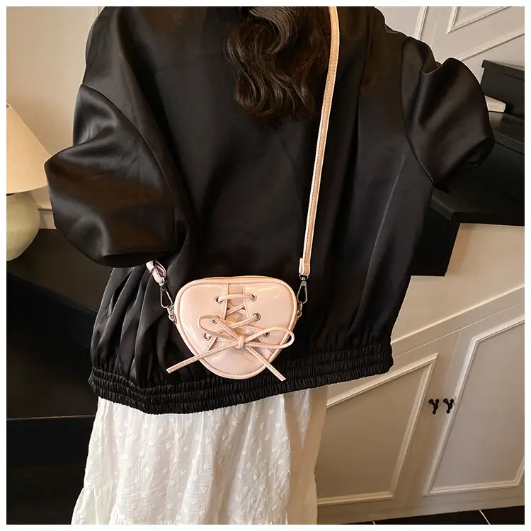 Korean Ins Heart Small Bag for Women Yellow — feature 23