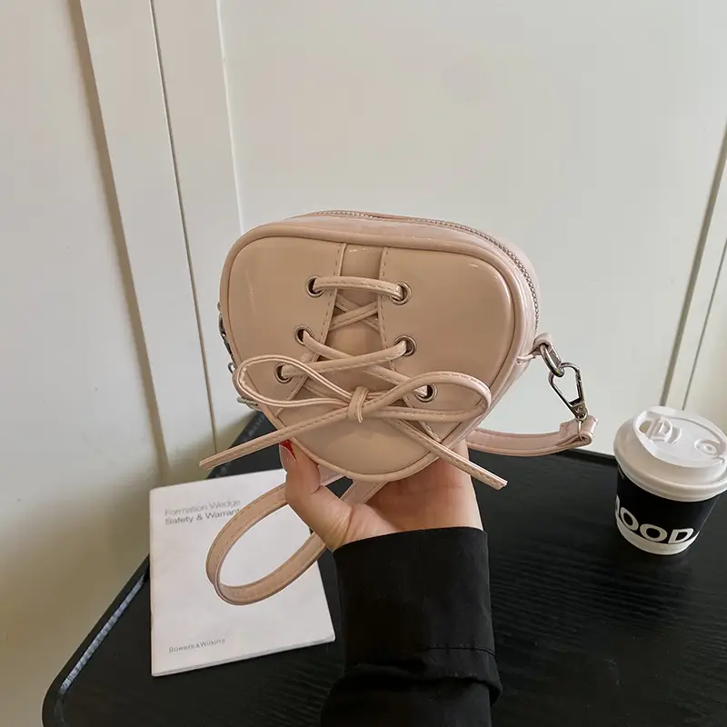 Korean Ins Heart Small Bag for Women Yellow