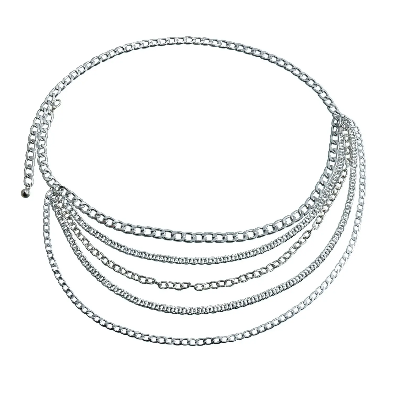 Multi Layer Metal Claw Chain Waist Belt Hip Hop Jewelry - Image 6