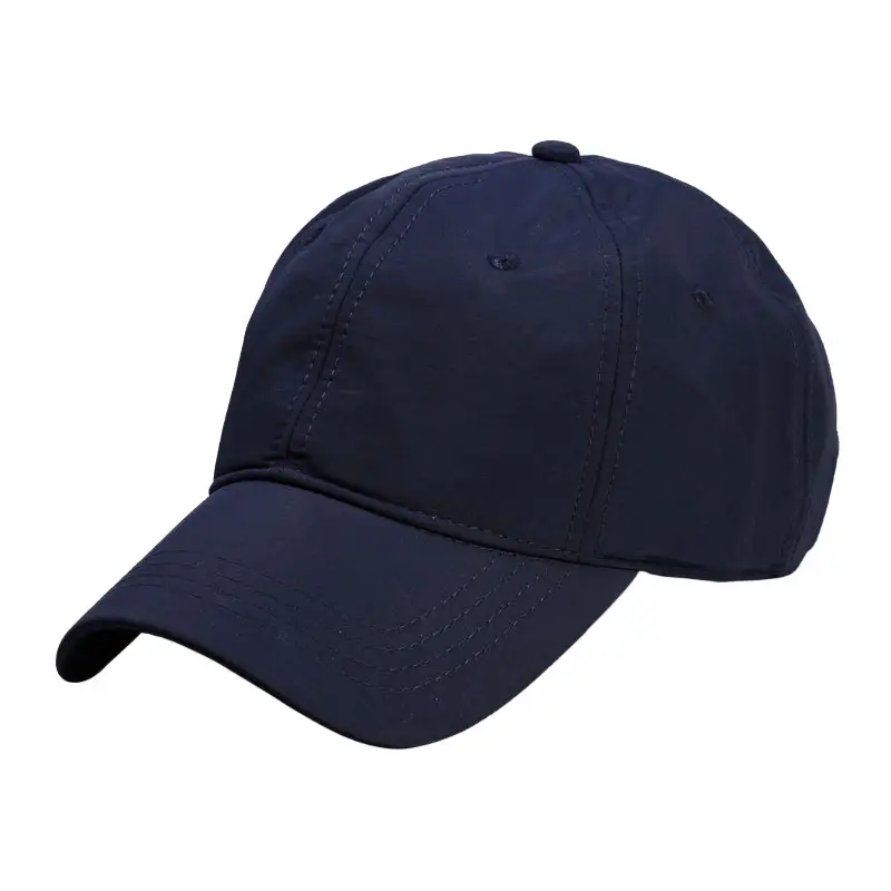 Japanese-style Unprinted Baseball Cap Navy Blue - Image 7
