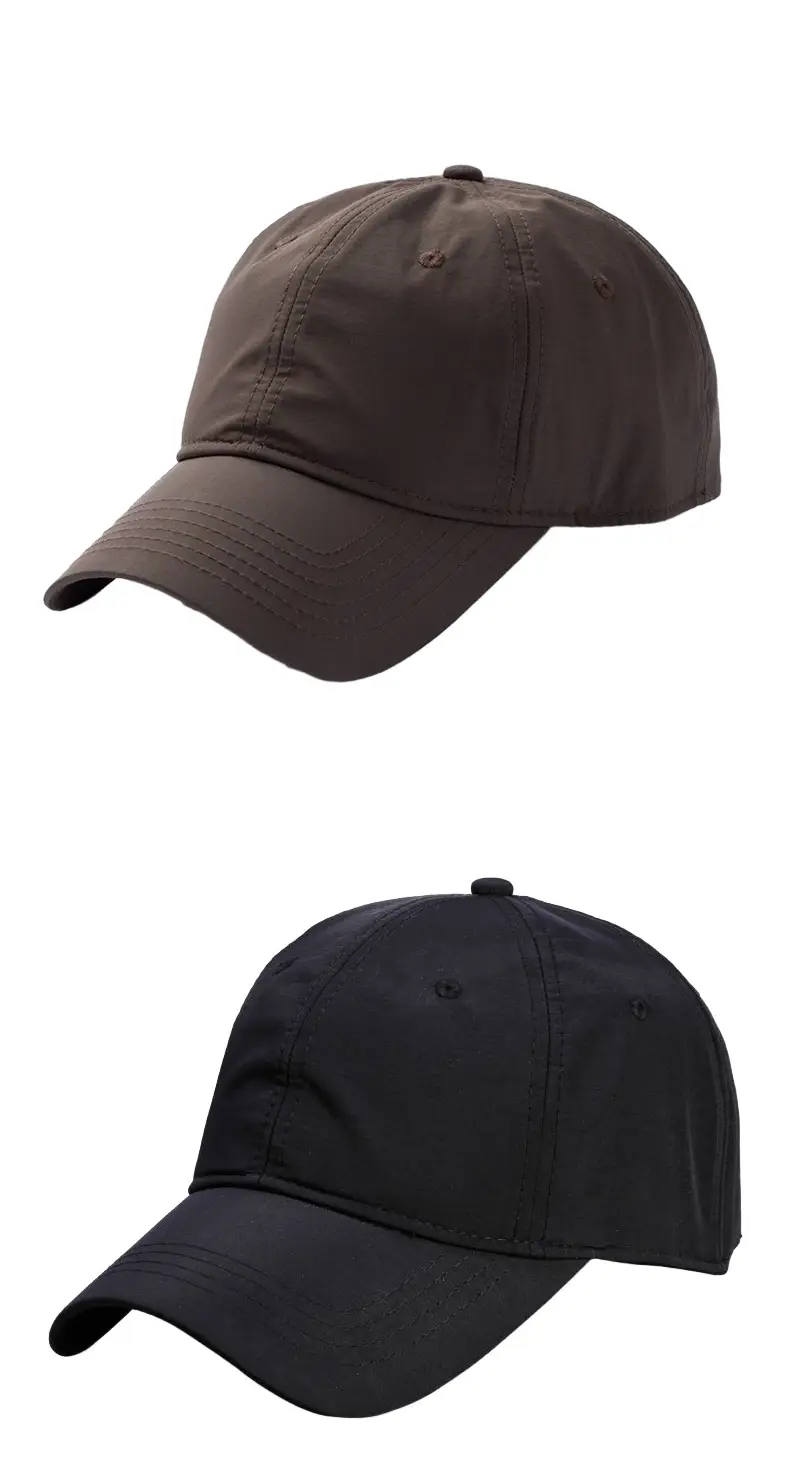 Japanese-style Unprinted Baseball Cap Navy Blue — feature 9