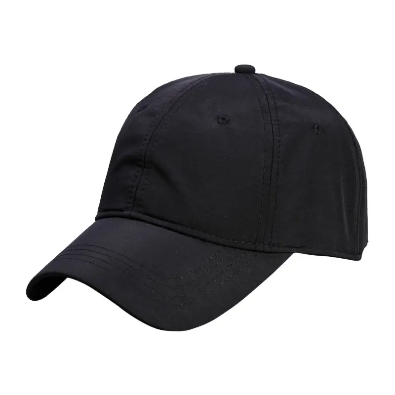 Japanese-style Unprinted Baseball Cap Navy Blue - Image 2
