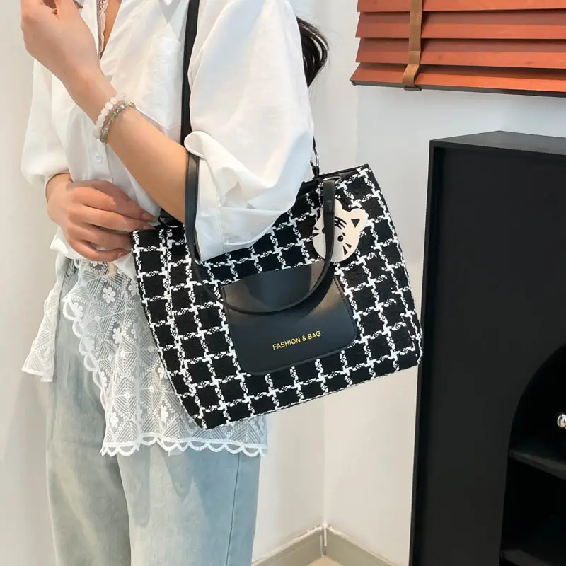 Women's Plaid Shoulder Bag Large Capacity 2025 - Image 6
