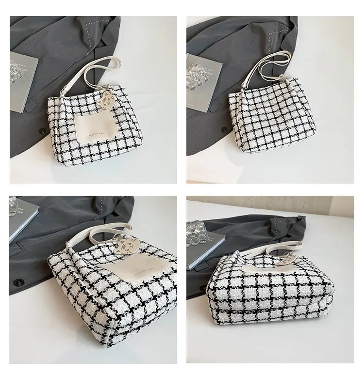 Women's Plaid Shoulder Bag Large Capacity 2025 — feature 10