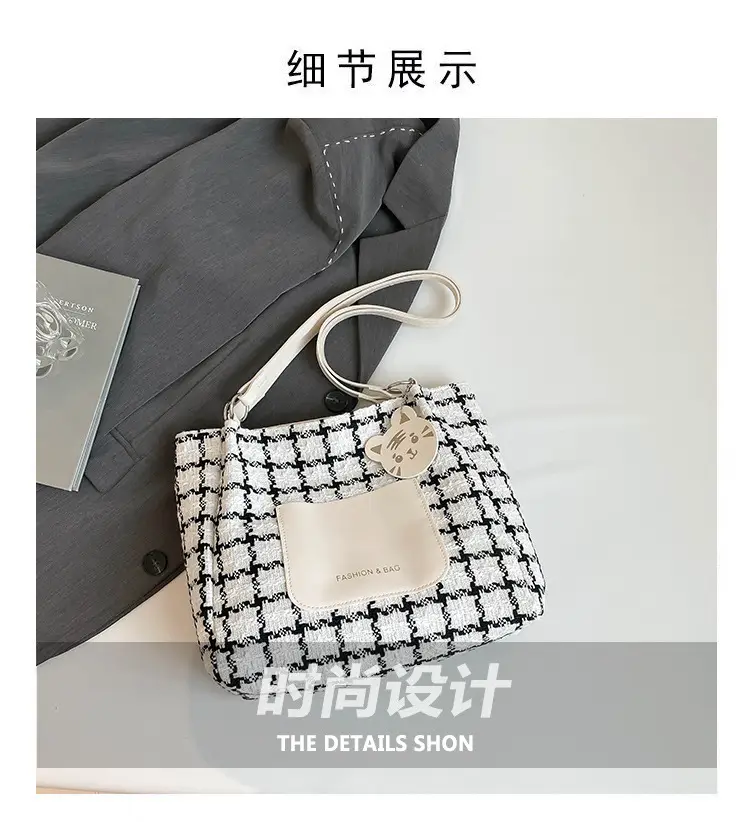 Women's Plaid Shoulder Bag Large Capacity 2025 — feature 4