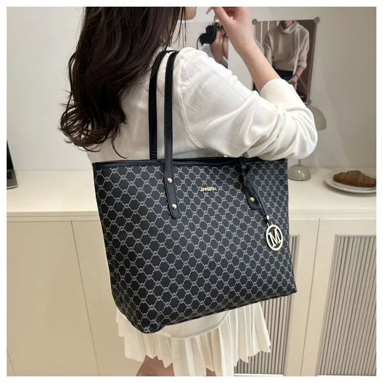 Women's Printed Letter Tote Bag Large Capacity Autumn Winter — feature 25