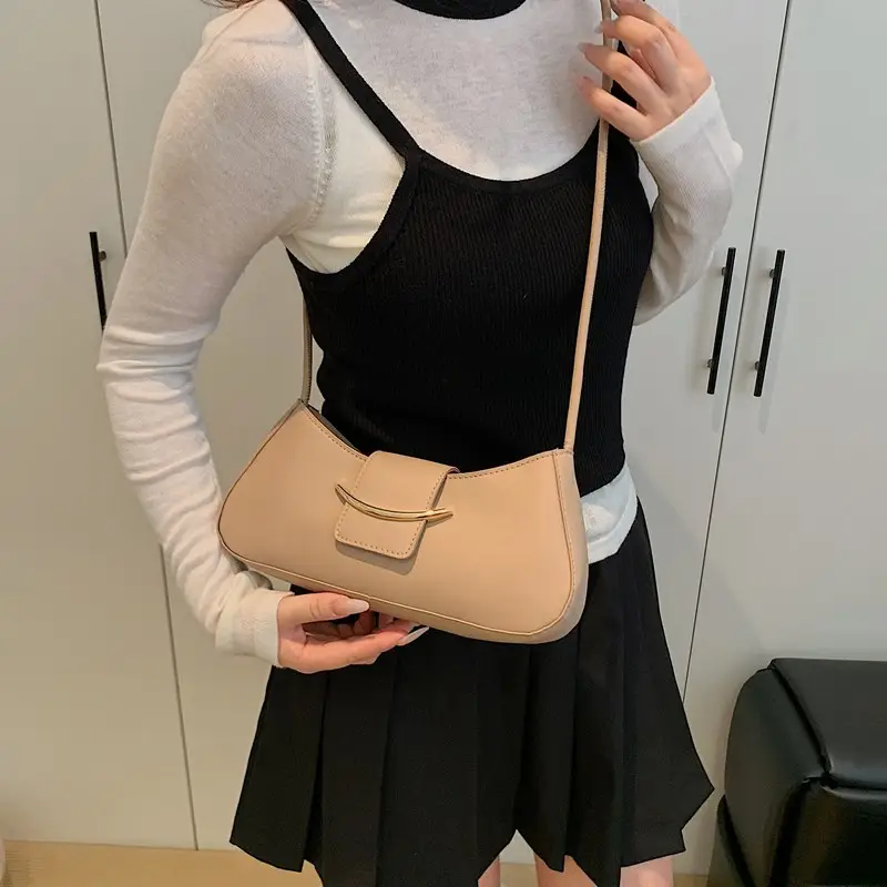 Women's Light Blue Underarm Crossbody Bag - Image 7