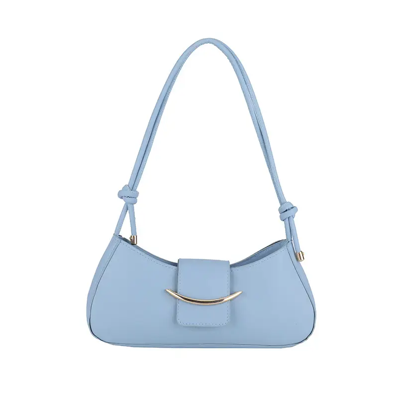Women's Light Blue Underarm Crossbody Bag - Image 9