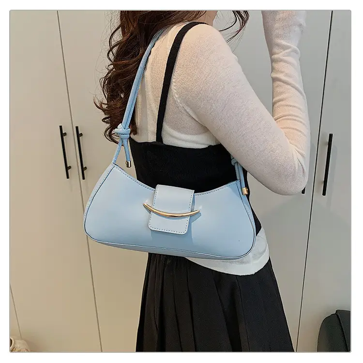 Women's Light Blue Underarm Crossbody Bag — feature 12