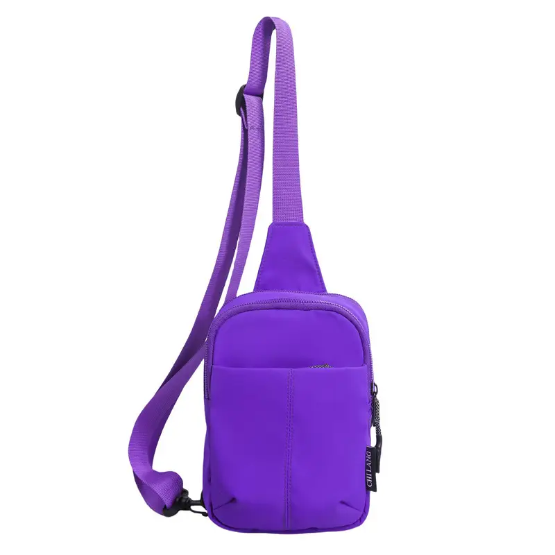 Korean Style Purple Black Crossbody Bag for Women - Image 11