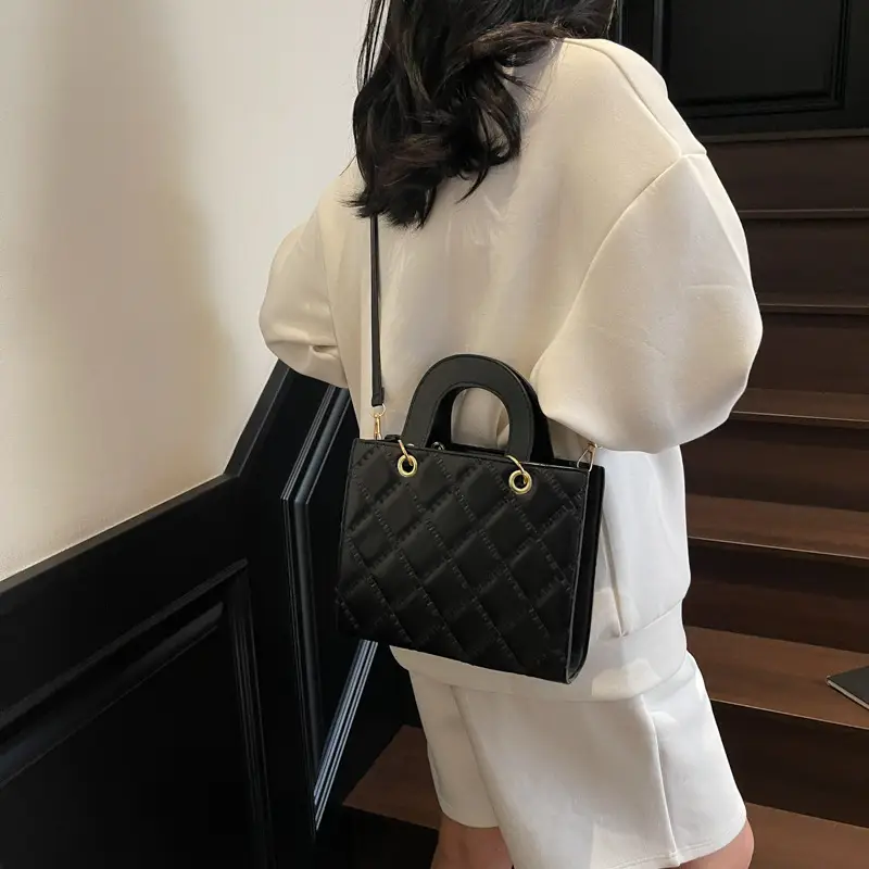 Pink Quilted Shoulder Bag for Women 2025 - Image 8