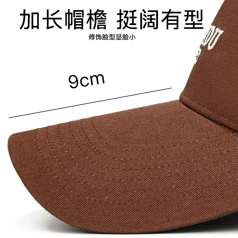Black Embroidered Baseball Cap for Men Outdoor Casual - Image 10