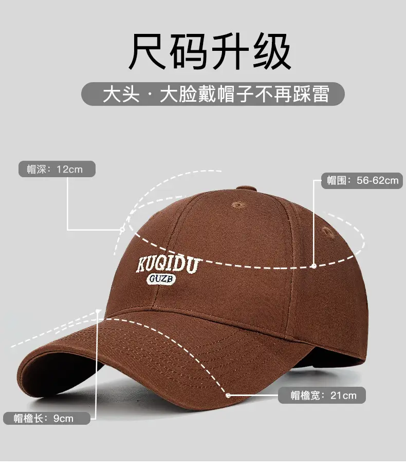 Black Embroidered Baseball Cap for Men Outdoor Casual — feature 5