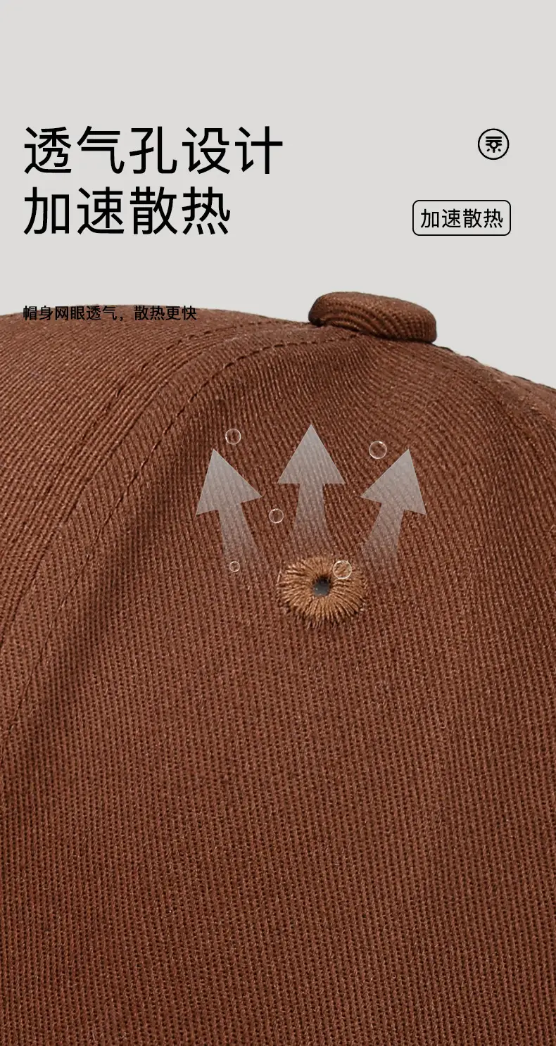 Black Embroidered Baseball Cap for Men Outdoor Casual — feature 8