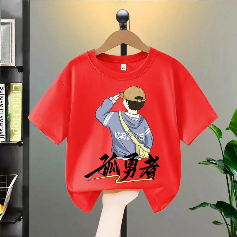 Lone Warrior Pattern Red T-Shirt for Boys 2026 - Image 10
