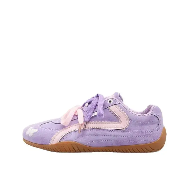 Women's Purple Retro Flat Casual Sneakers 2025