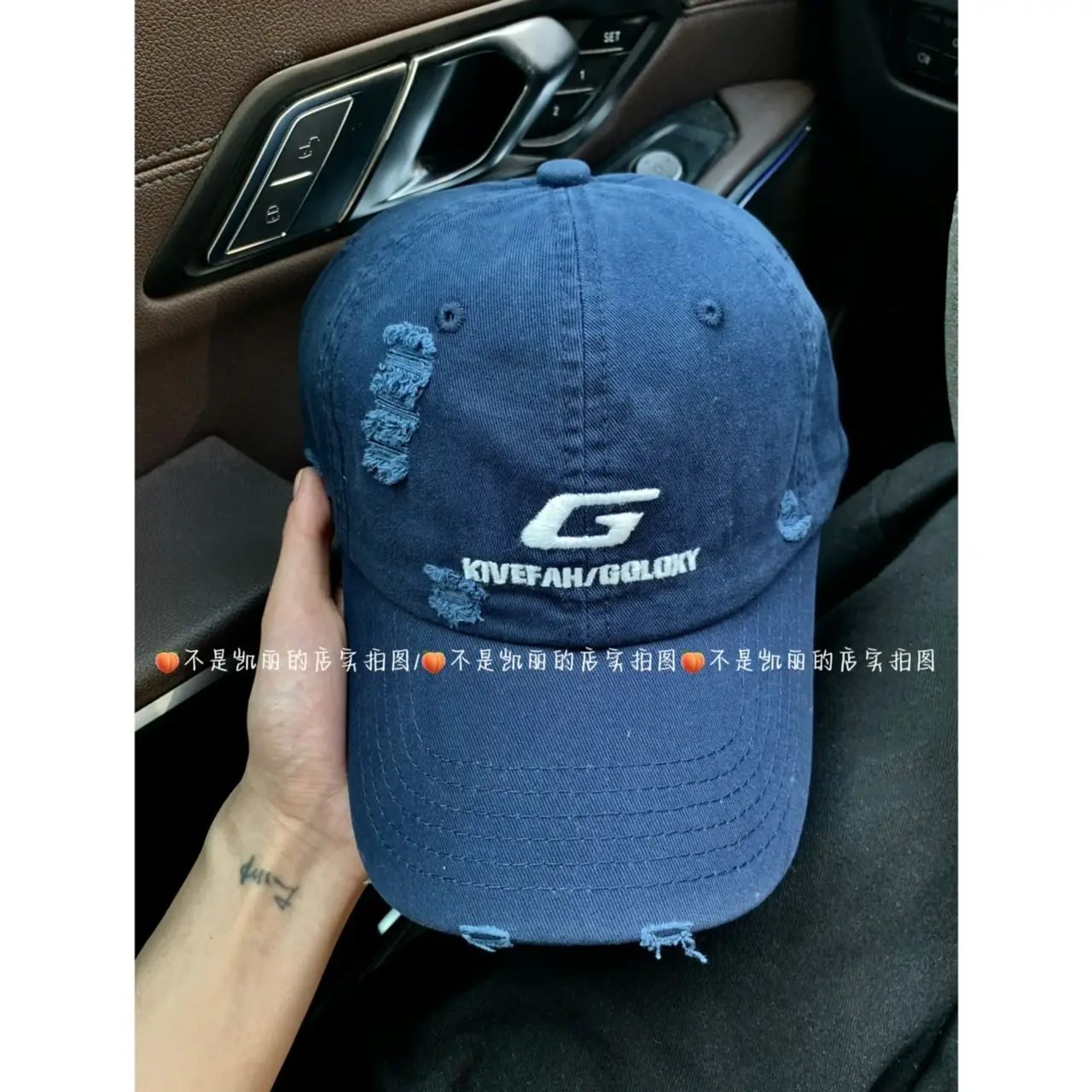 Blue American Style Baseball Cap for Girls Kids Summer Wear - Image 6