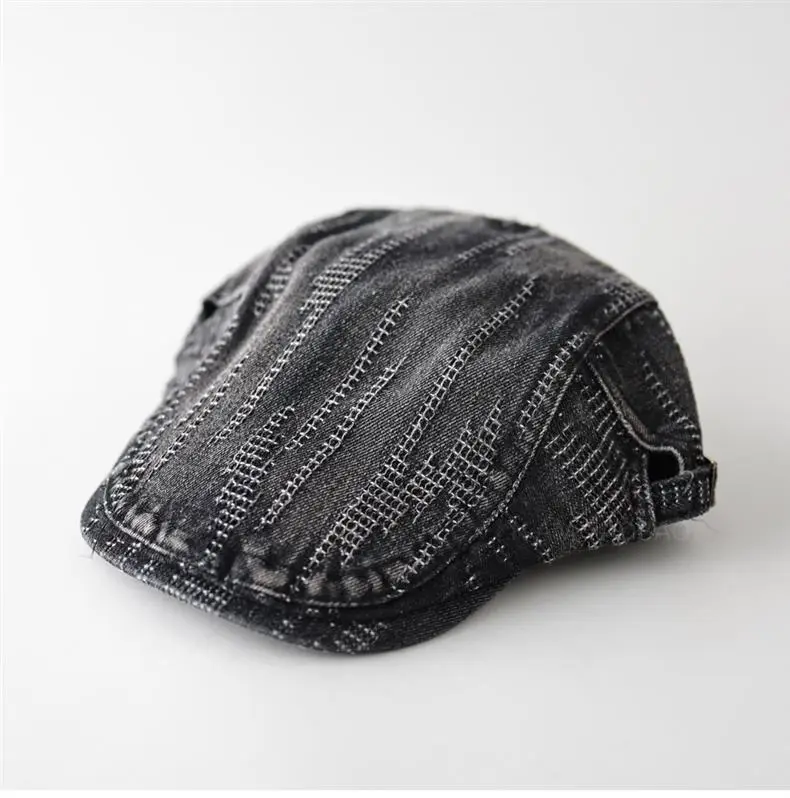 Retro Denim Forward Cap Unisex Sunshade Cap — feature 4
