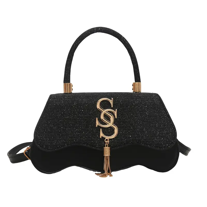 2025 Small Square Silver S-Logo Shoulder Bag for Women - Image 11