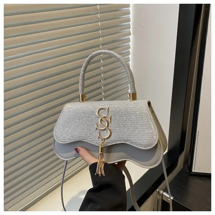 2025 Small Square Silver S-Logo Shoulder Bag for Women — feature 15