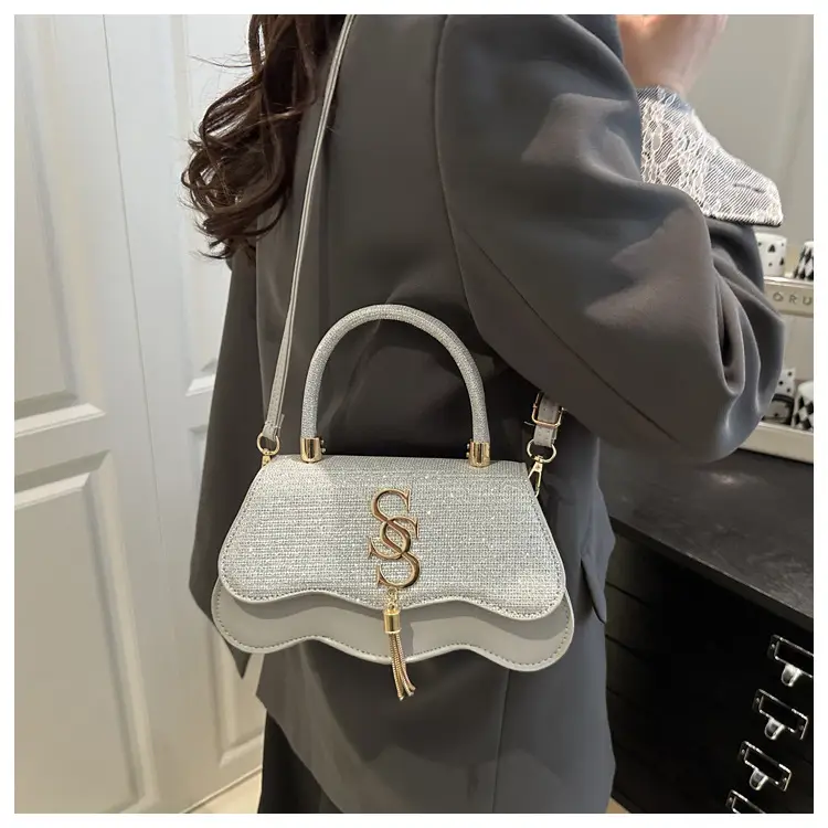 2025 Small Square Silver S-Logo Shoulder Bag for Women — feature 20