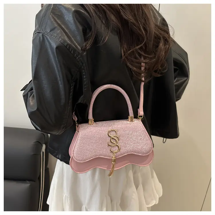 2025 Small Square Silver S-Logo Shoulder Bag for Women — feature 24