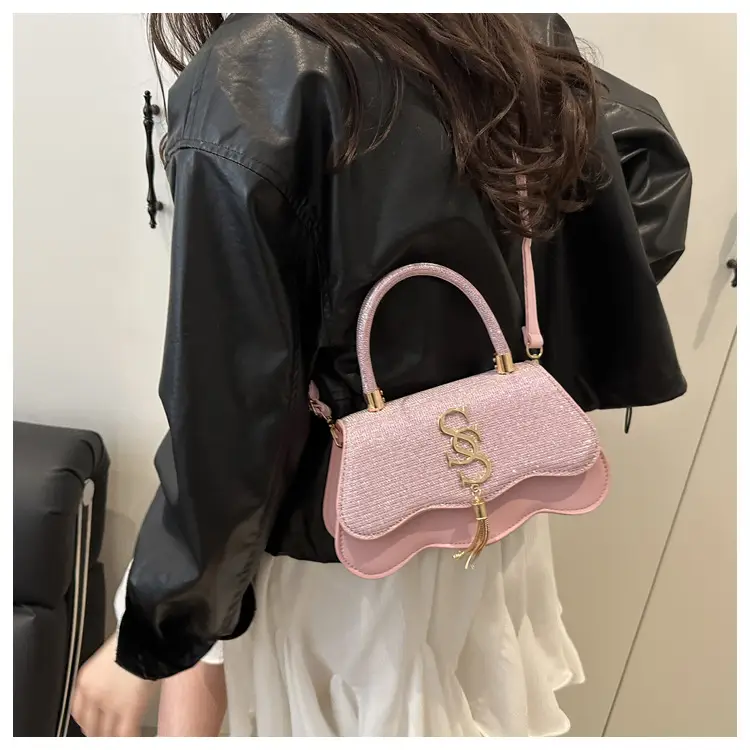2025 Small Square Silver S-Logo Shoulder Bag for Women — feature 25