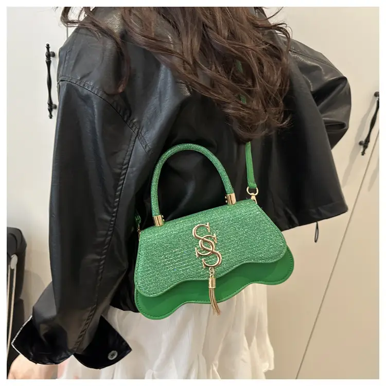 2025 Small Square Silver S-Logo Shoulder Bag for Women — feature 32