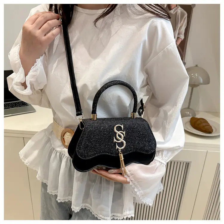 2025 Small Square Silver S-Logo Shoulder Bag for Women — feature 33