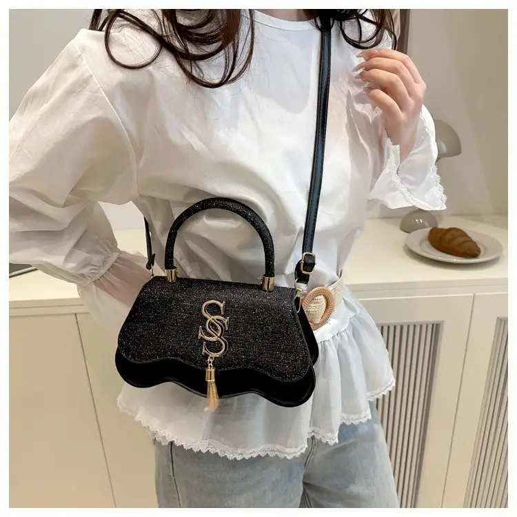 2025 Small Square Silver S-Logo Shoulder Bag for Women — feature 34