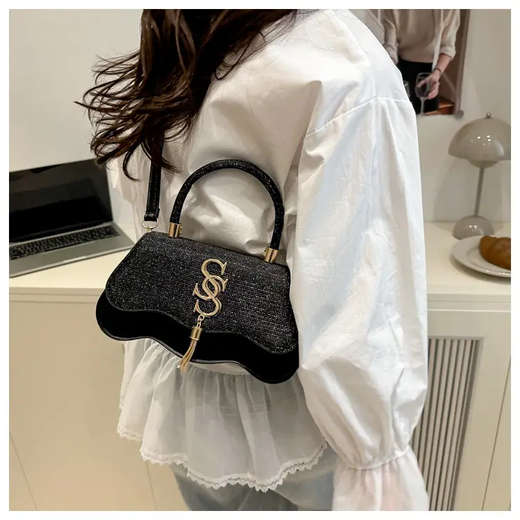 2025 Small Square Silver S-Logo Shoulder Bag for Women — feature 35