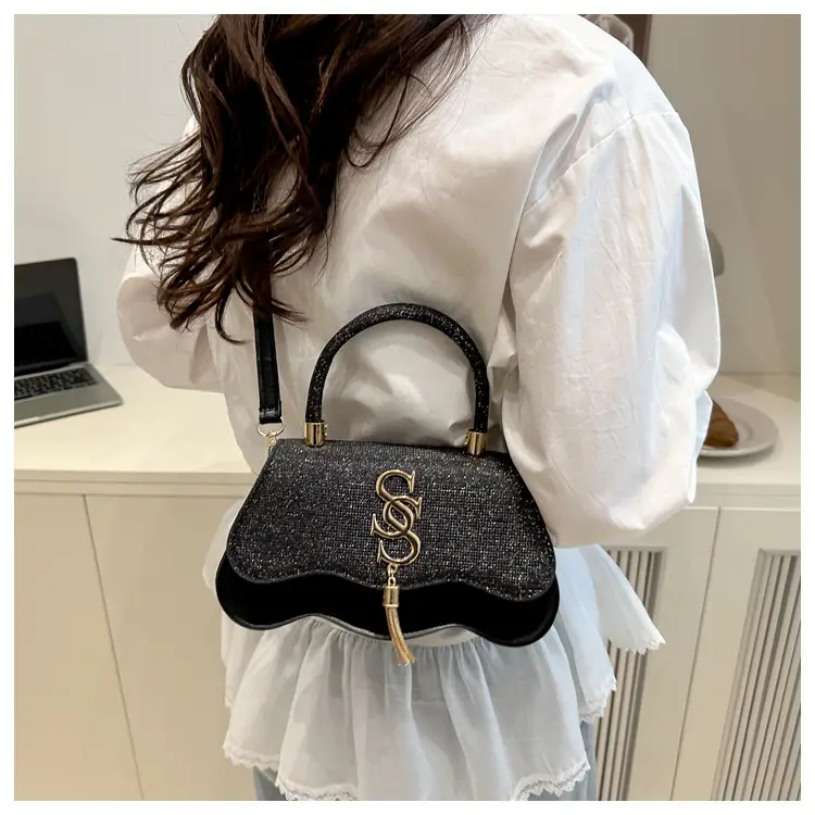 2025 Small Square Silver S-Logo Shoulder Bag for Women — feature 36