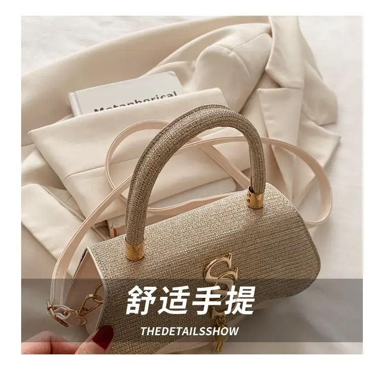 2025 Small Square Silver S-Logo Shoulder Bag for Women — feature 7
