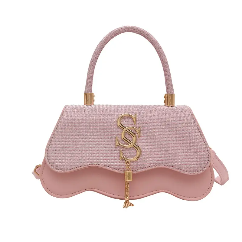 2025 Small Square Silver S-Logo Shoulder Bag for Women - Image 4