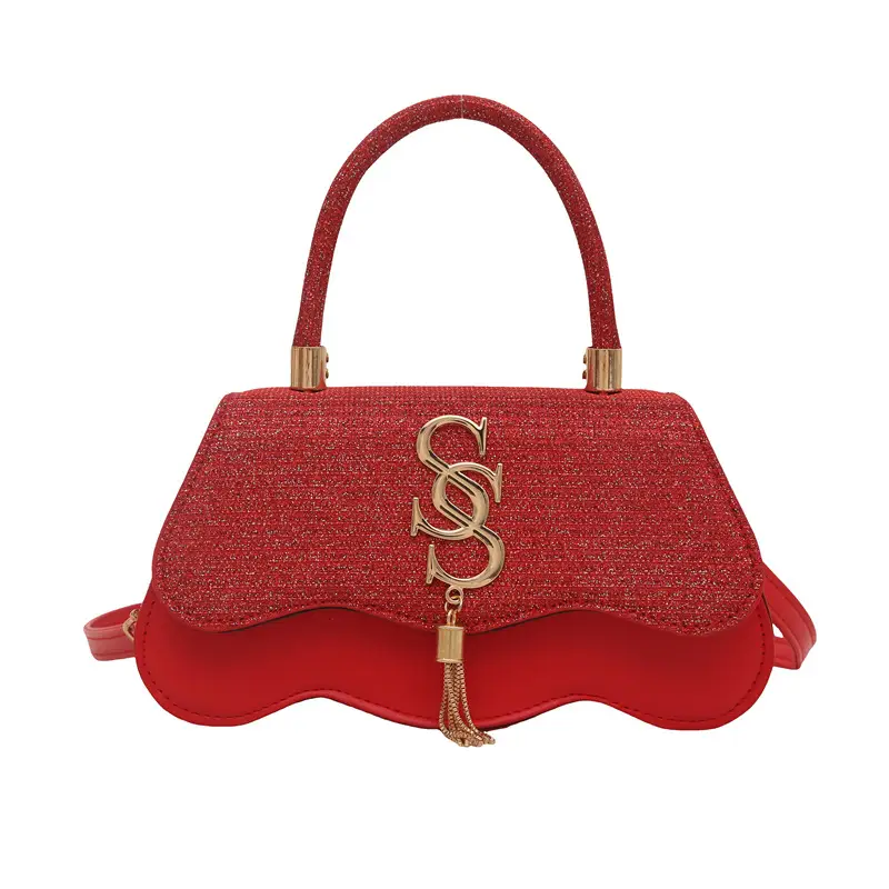 2025 Small Square Silver S-Logo Shoulder Bag for Women - Image 5