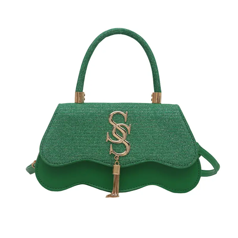 2025 Small Square Silver S-Logo Shoulder Bag for Women - Image 6