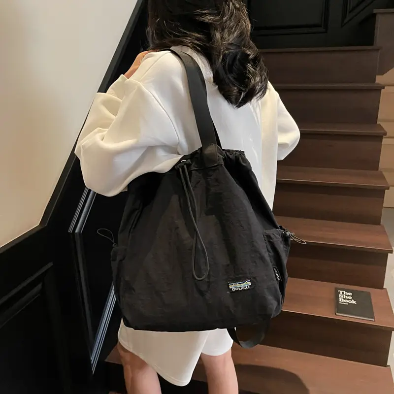 Women Korean Style Large Capacity Cloth Shoulder Bag - Image 7
