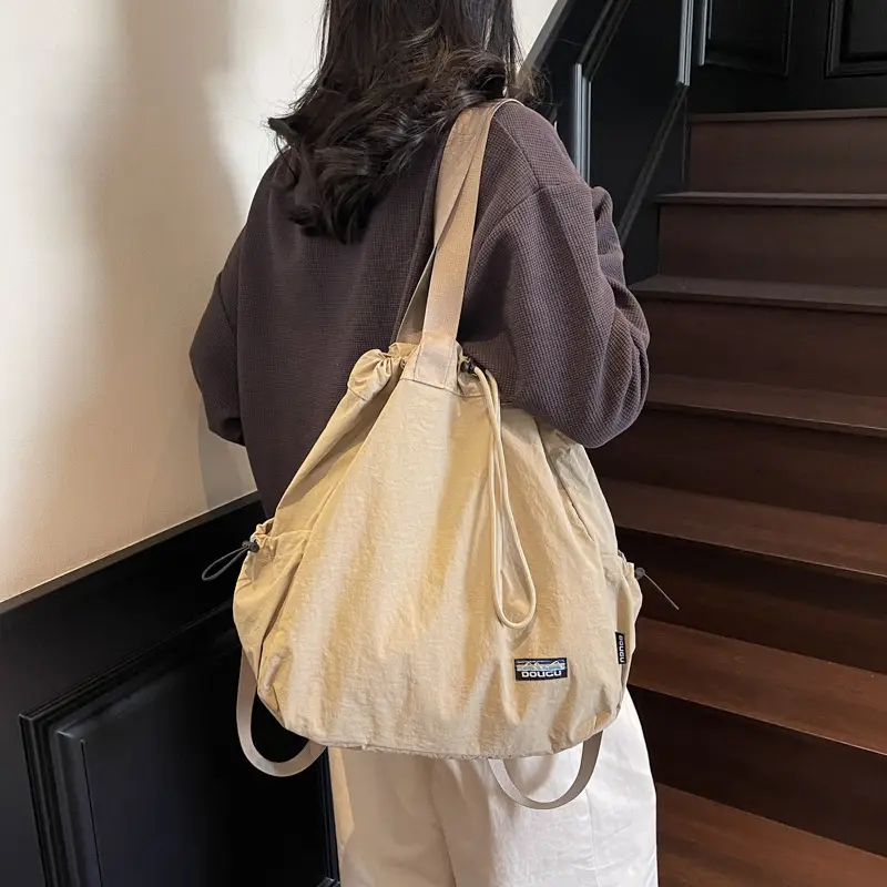 Women Korean Style Large Capacity Cloth Shoulder Bag - Image 8
