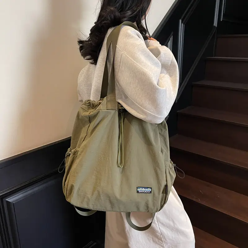 Women Korean Style Large Capacity Cloth Shoulder Bag - Image 9