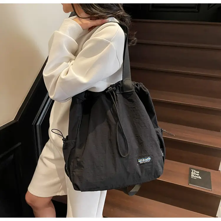 Women Korean Style Large Capacity Cloth Shoulder Bag — feature 11