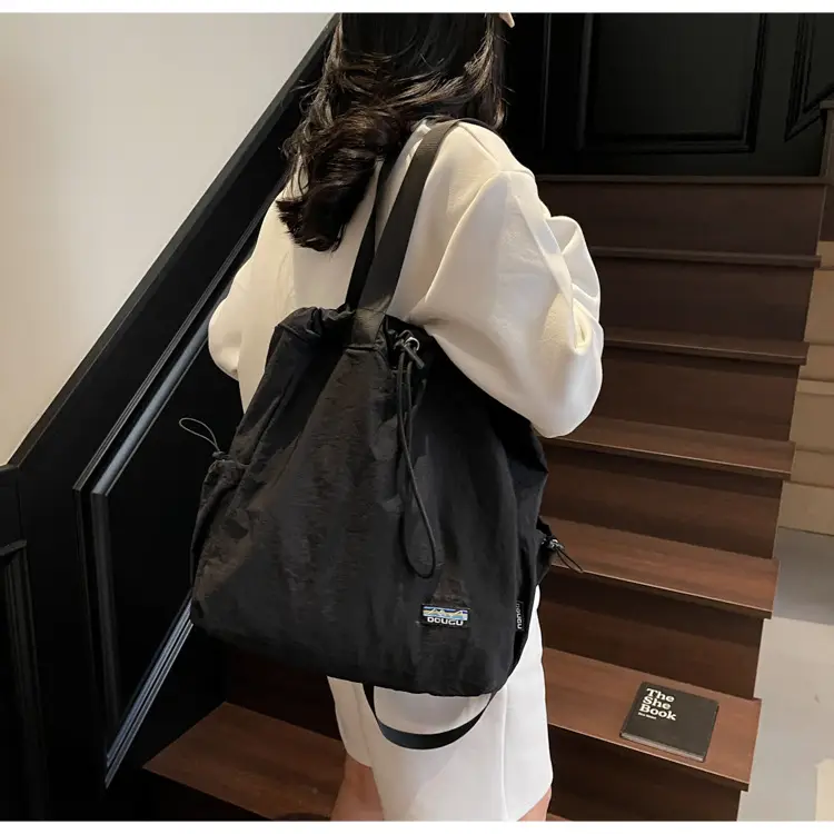 Women Korean Style Large Capacity Cloth Shoulder Bag — feature 14