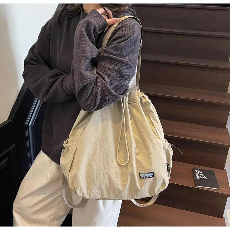 Women Korean Style Large Capacity Cloth Shoulder Bag — feature 17