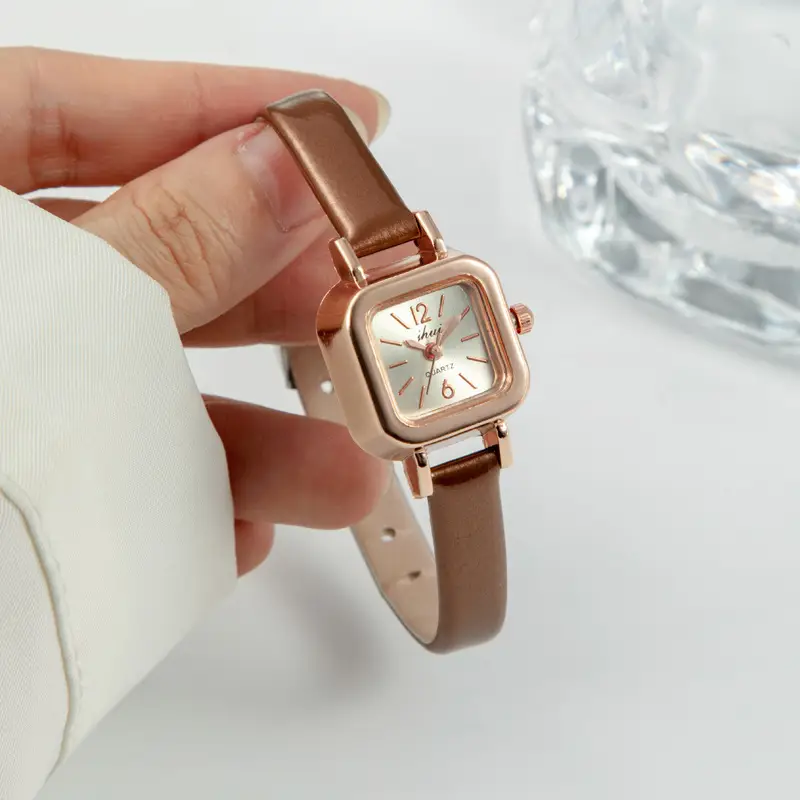 Women's Watch Korean-style Light Luxury Small Square Watch Artistic Retro Elegant Women's Watch High-value Quartz Watch for Girls — feature 6