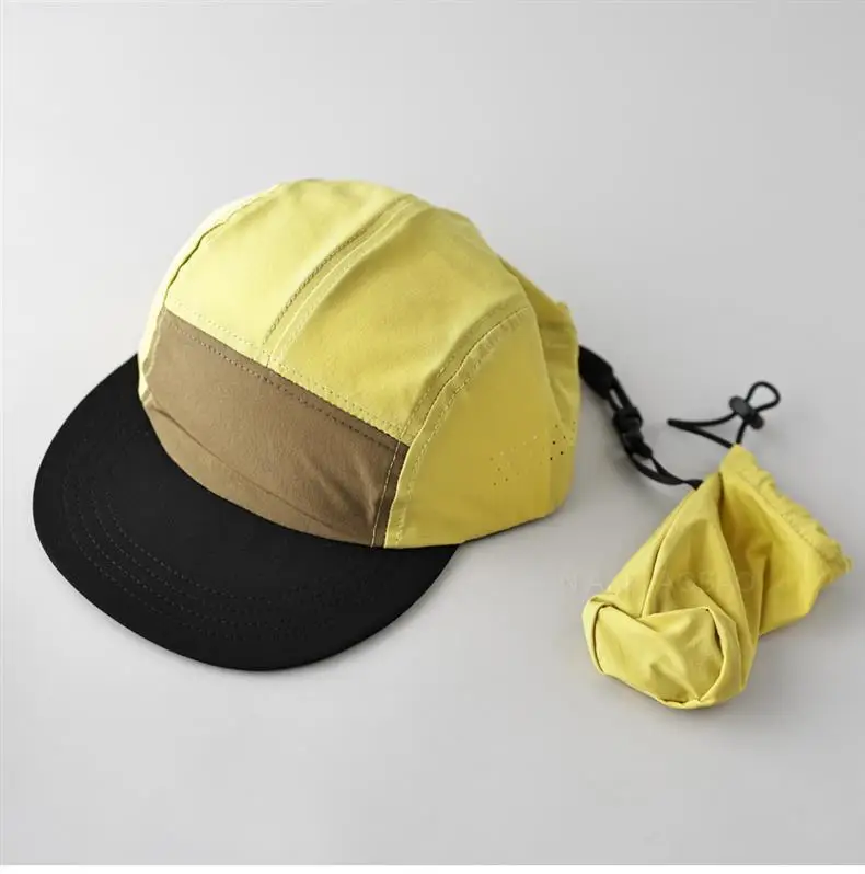 Spring Duck Tongue Cap Yellow Black Matching Set — feature 2
